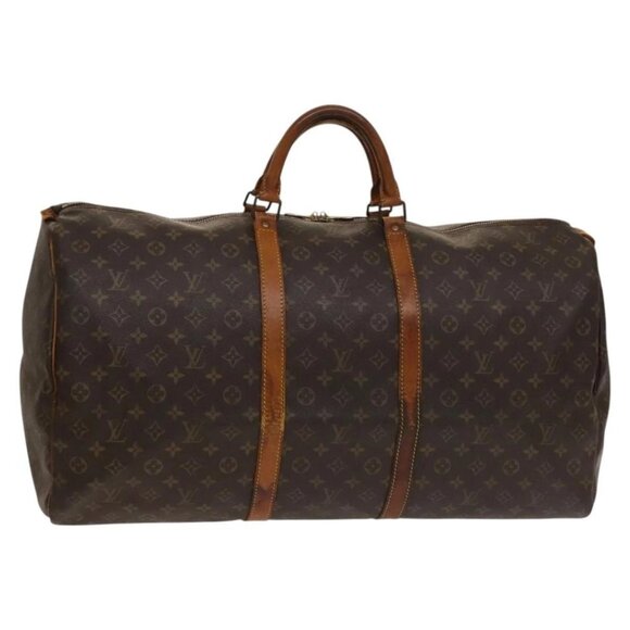 LOUIS VUITTON Monogram Keepall 60 Boston Bag M41422 LV Auth 136229 - Picture 1 of 16